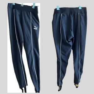 Puma Stirrup Workout  Leggings with White Piping